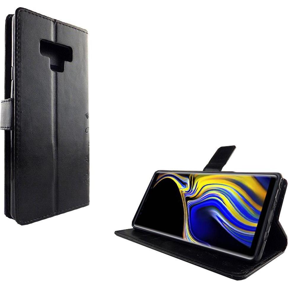 Bild von König Design Hülle Handy Schutz für Samsung Galaxy Note 9 Case Cover Tasche Wallet Etui Neu (Samsung Galaxy Note 9), Smartphone Hülle, Schwarz