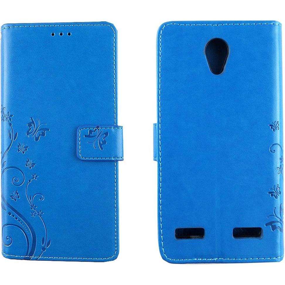 Bild von König Design Hülle Handy Schutz für ZTE Blade L7 Case Cover Tasche Wallet Etui Handyhülle Neu (ZTE Blade L7), Smartphone Hülle, Blau