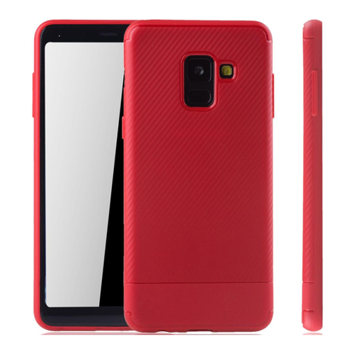 Bild von König Design Handyhülle für Samsung Galaxy A8 (2018) – Schutzcase Backcover in Rot