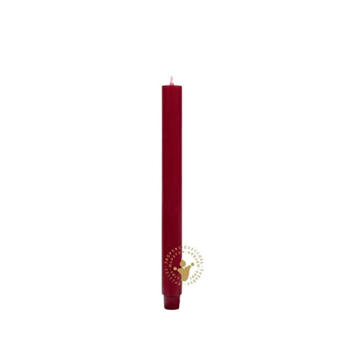 Bild von Jaspers Kerzen Tafelkerze Flachkopf-Stabkerzen dunkel-bordeaux 290 x 26 mm