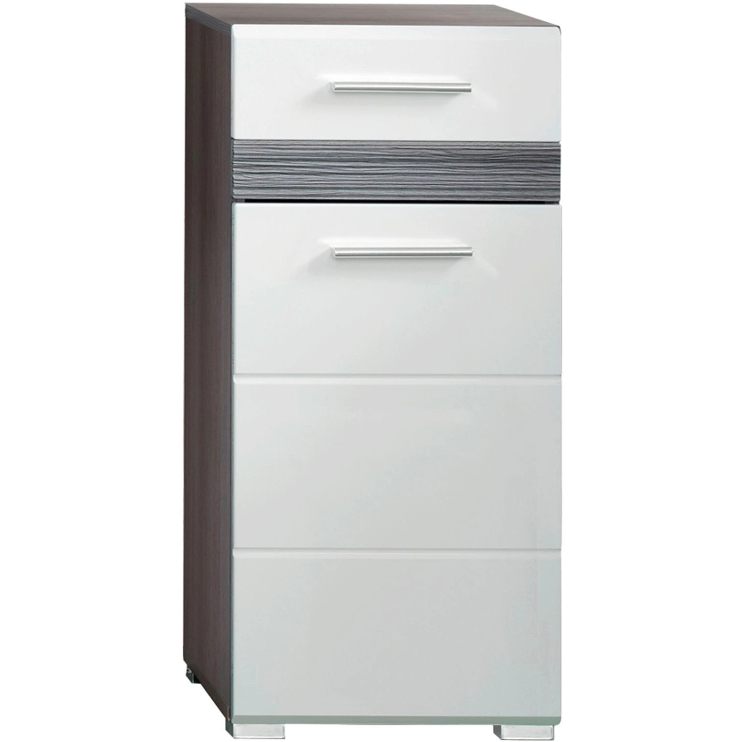 Bild von trendteam Seitenschrank Stauraumschrank Unterschrank Seitenschrank Rauchsilber 37x80x31cm