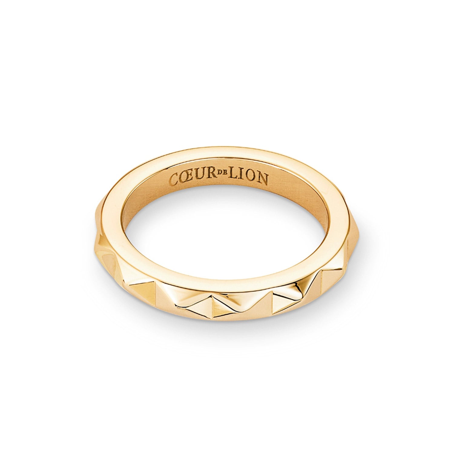 Bild von Coeur de Lion 0135/40-1600 Damenring Spikes Edelstahl Goldfarben