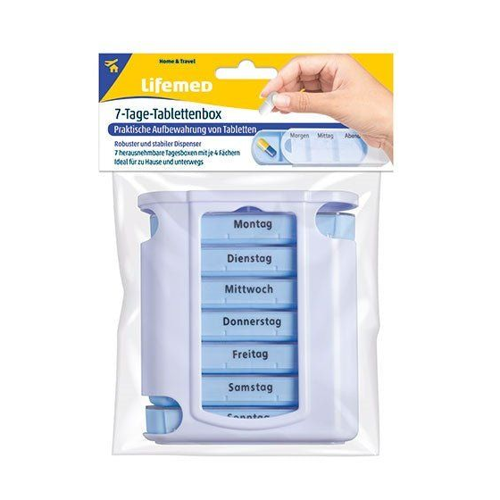 Bild von Lifemed Wochendispenser Pillenbox für 7 Tage