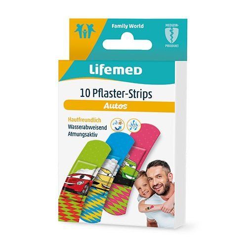 Bild von Lifemed Pflaster-Strips 6 cm x 1,7 cm farbig "Autos"