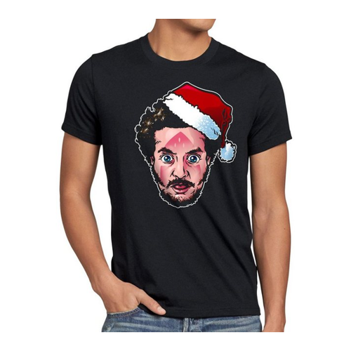 Bild von Style3 T-Shirt Herren - Bandit Marv Kevin Bügeleisen allein Weihnachten