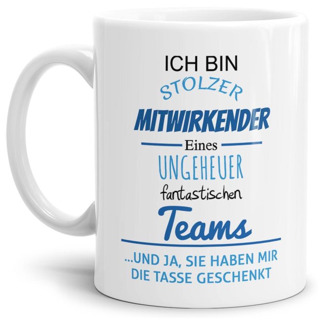 Bild von Tasse Stolzer Mitwirkender eines ungeheuer fantastischen Teams