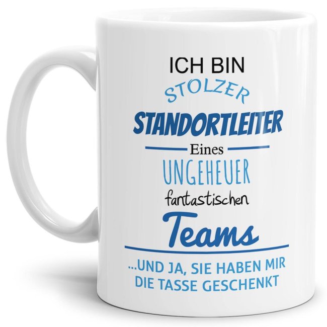 Bild von Tasse Stolzer Standortleiter eines ungeheuer fantastischen Teams