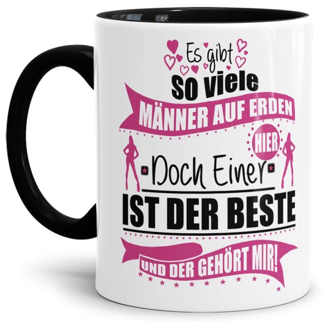 Bild von Tasse Ein Mann ist der beste, Meiner! Schwarz