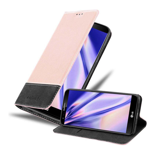 Bild von Cadorabo Book X-Wallet Cover für LG G2 – Stilvolle Smartphone Hülle in Rosa