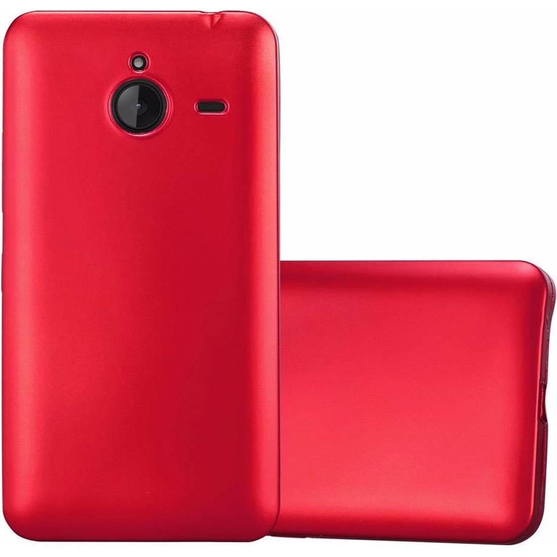 Bild von Cadorabo TPU Matt Metallic Cover (Microsoft Lumia 640 XL), Smartphone Hülle, Rot