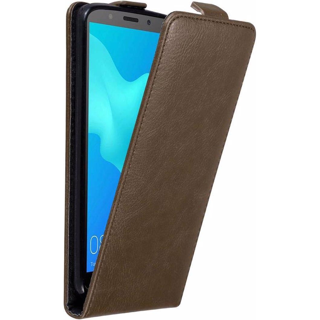 Bild von Cadorabo Flip wie Invisible Cover (Huawei Y5 (2018)), Smartphone Hülle, Braun