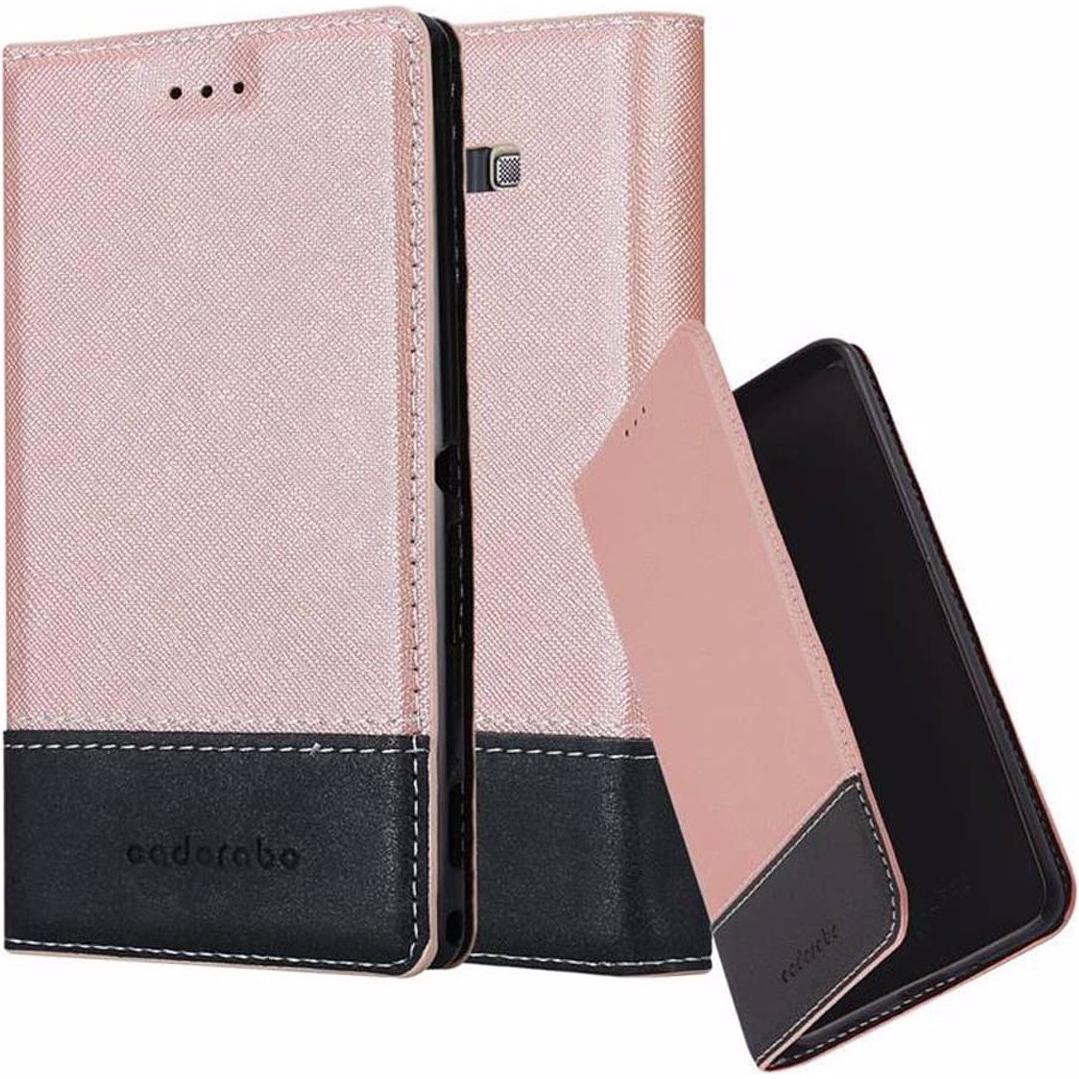 Bild von Cadorabo Book X-Wallet Cover (Galaxy A7 (2015)), Smartphone Hülle, Schwarz, Rosa, Gold
