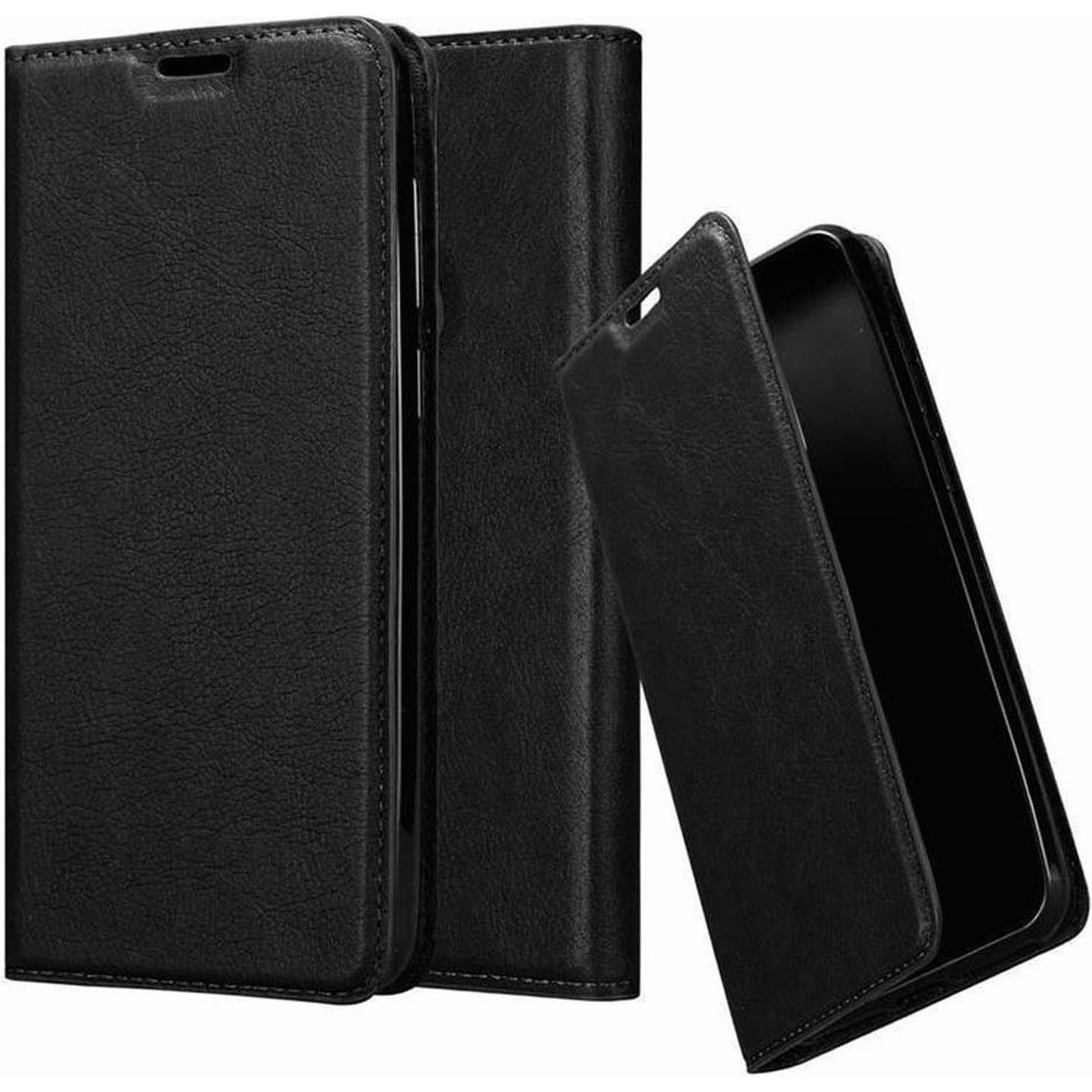 Bild von Cadorabo Book Invisible Magnet Cover (Samsung Galaxy A6s), Smartphone Hülle, Schwarz