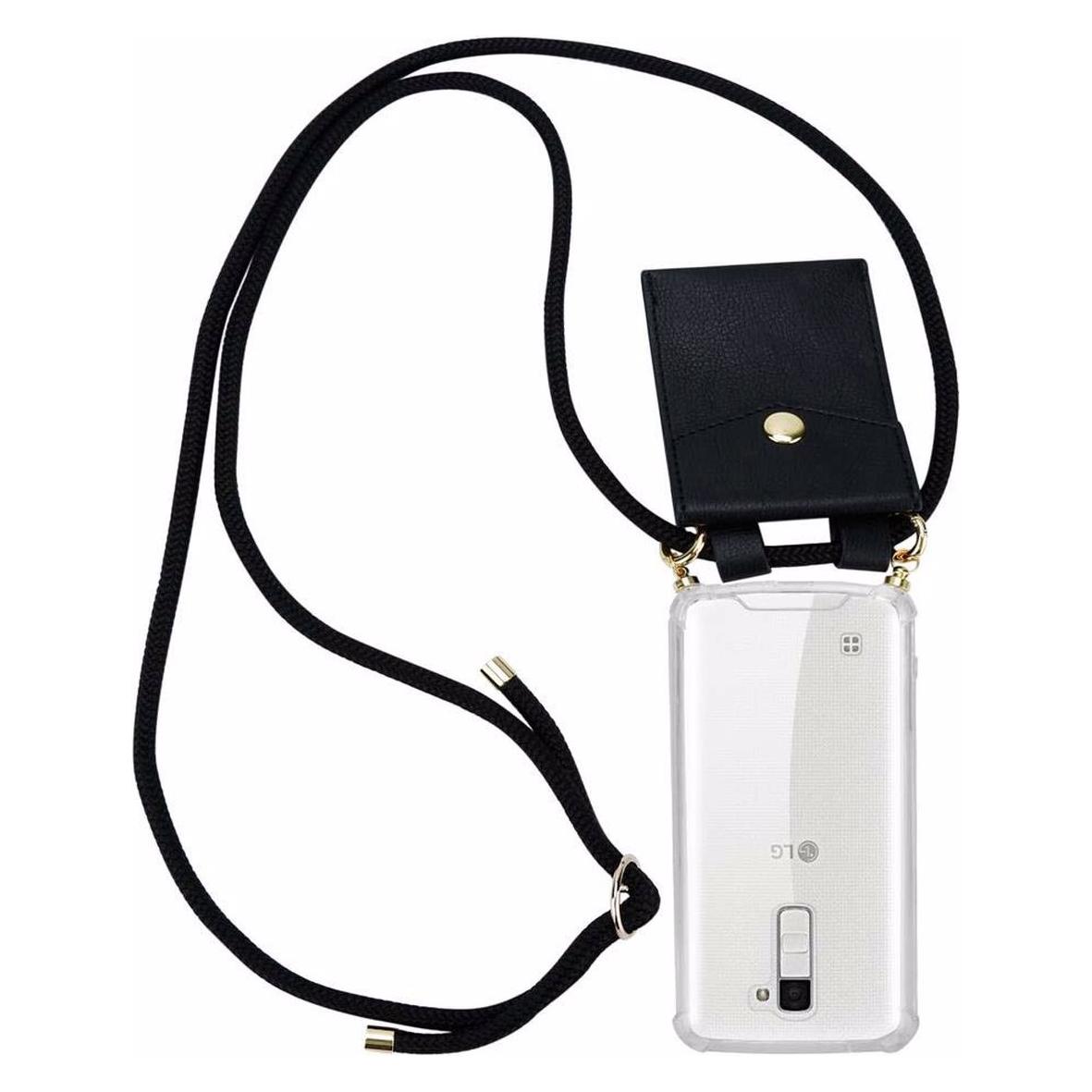 Bild von Cadorabo TPU Handy Kette GOLD Cover, Handykette, Schwarz