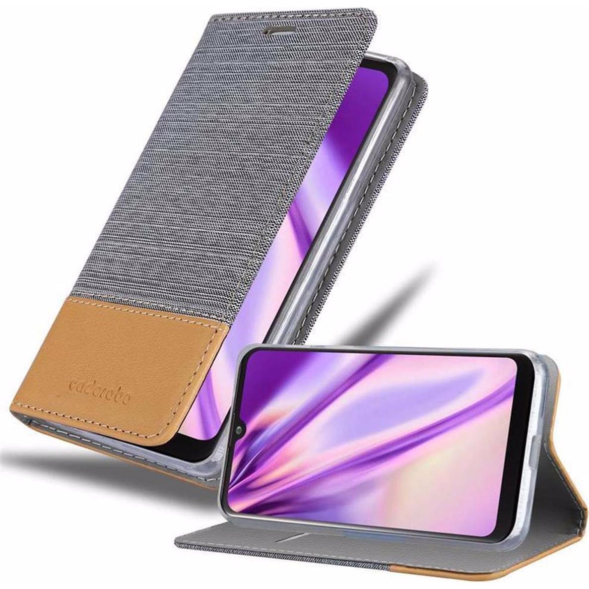 Bild von Cadorabo Book Jeans Optik Cover (LG K50), Smartphone Hülle, Grau