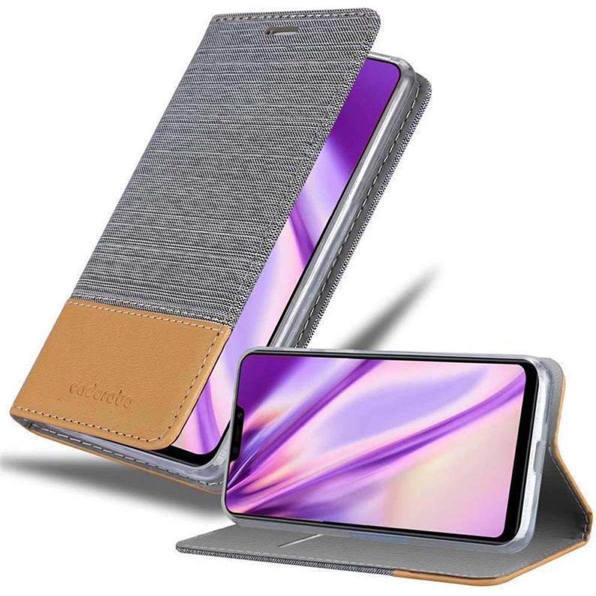 Bild von Cadorabo Book Jeans Optik Cover (Vivo Y83), Smartphone Hülle, Grau