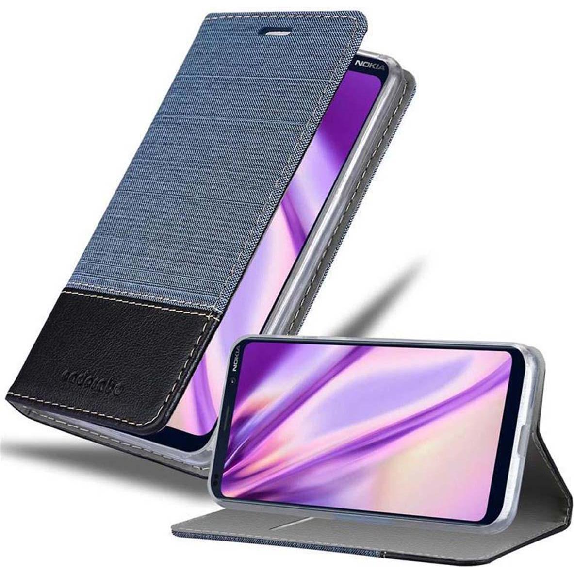 Bild von Cadorabo Book Jeans Optik Cover (Nokia 9 PureView), Smartphone Hülle, Blau