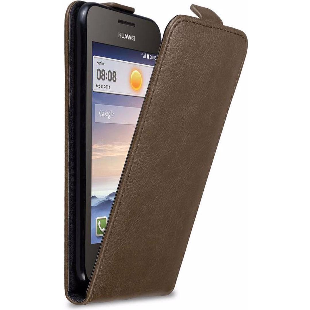 Bild von Cadorabo Flip wie Invisible Cover (Huawei Ascend Y330), Smartphone Hülle, Braun