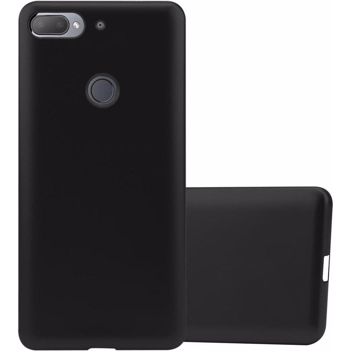 Bild von Cadorabo TPU Matt Metallic Cover (HTC Desire 12+), Smartphone Hülle, Schwarz