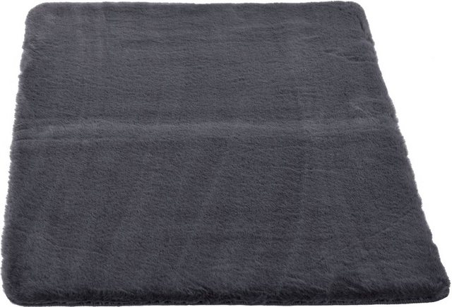 Bild von Gino Falcone Badematte Sara, Höhe 25 mm, rutschhemmend beschichtet, fußbodenheizungsgeeignet, Polyester, rechteckig, Badteppich, Fell-Optik, besonders weich, eckig & rund erhältlich