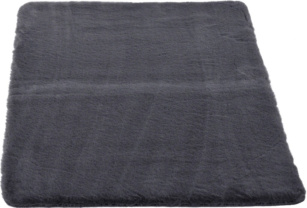 Bild von Gino Falcone Badematte Sara, Höhe 25 mm, rutschhemmend beschichtet, fußbodenheizungsgeeignet, Polyester, rechteckig, Badteppich, Fell-Optik, besonders weich, eckig & rund erhältlich