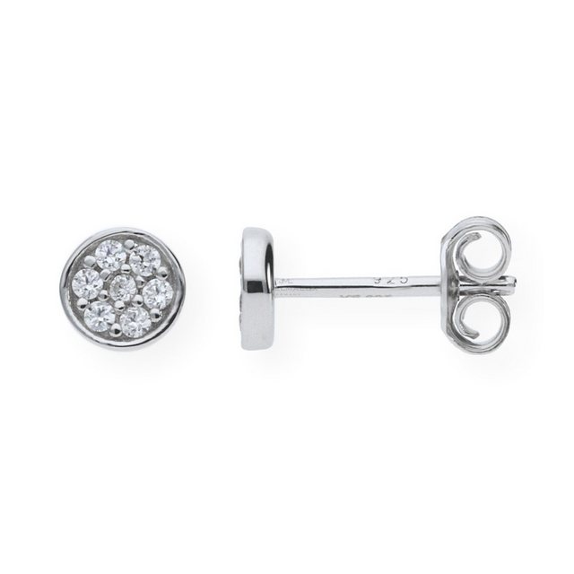 Bild von JuwelmaLux Paar Ohrstecker JuwelmaLux Ohrstecker 925/000 Sterling Silber mit Zirkonia JL16-06-015 (kein Set, 2-tlg., inkl. edelm Schmucketui)