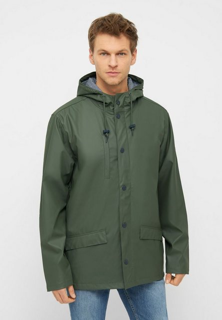 Bild von Derbe Regen- und Matschjacke "Passby", mit Kapuze, Wasserabweisend, winddicht, gestreiftes Innenfutter, nachhaltig