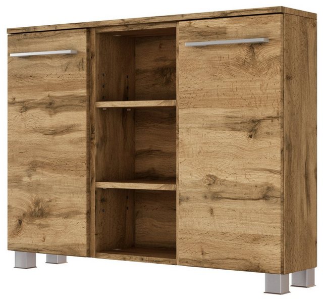 Bild von HELD MÖBEL Unterschrank Sideboard Livorno 90 cm Wotaneiche/Wotaneiche