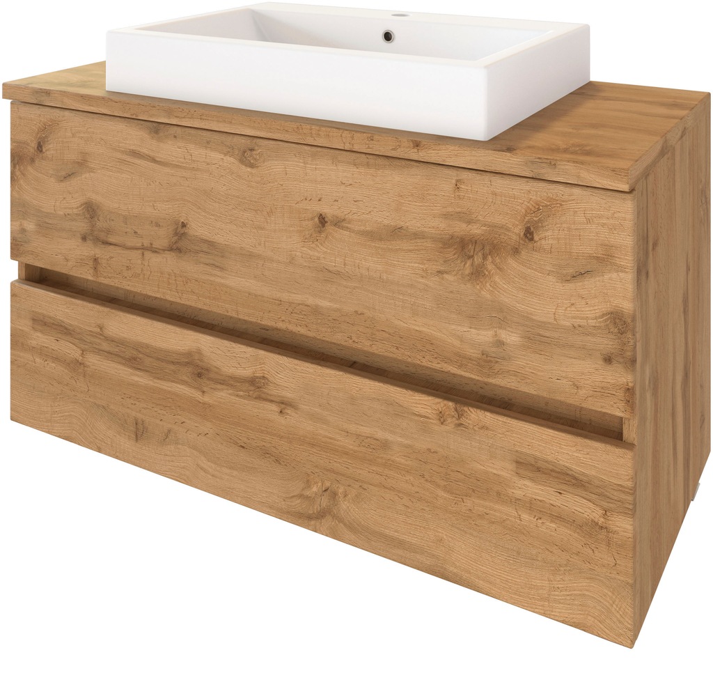Bild von welltime Waschtisch Livorno (Set, 2-St), mit 2 Schubladen, Keramik