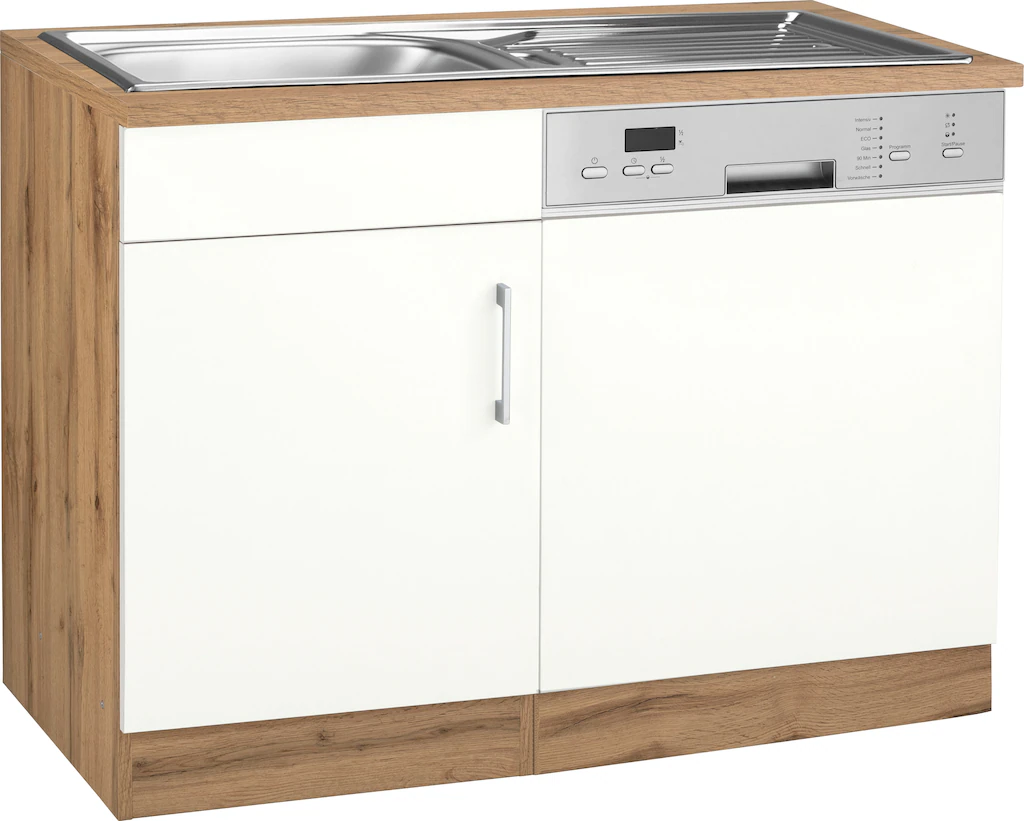 Bild von KOCHSTATION Spülenschrank "KS-Colmar", 110 cm, Front und Sockelblende für teilintegrierten Geschirrspüler