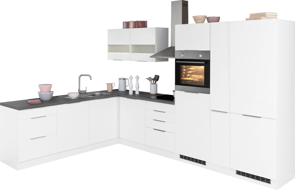 Bild von KOCHSTATION Winkelküche "KS-Luhe", Stellbreite 240x330 cm, wahlweise mit oder ohne E-Geräten, MDF-Fronten