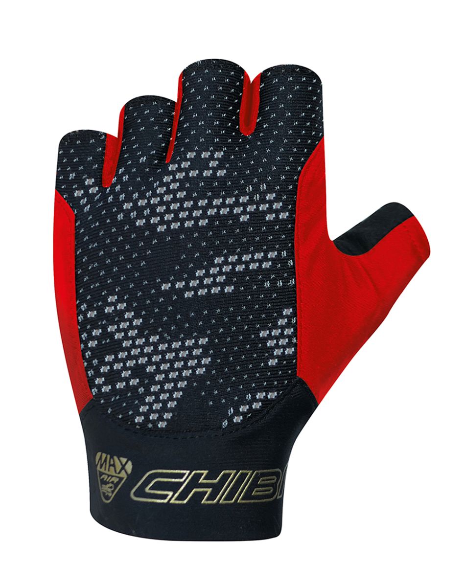 Bild von Chiba Pure Race Fahrrad Handschuhe kurz schwarz/rot 2023 XL (10)
