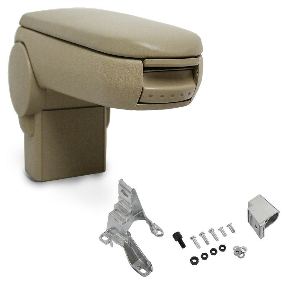 Bild von Mittelarmlehne Armlehne KOMPLETT Leder Bezug Beige für VW Golf 4 IV / Bora