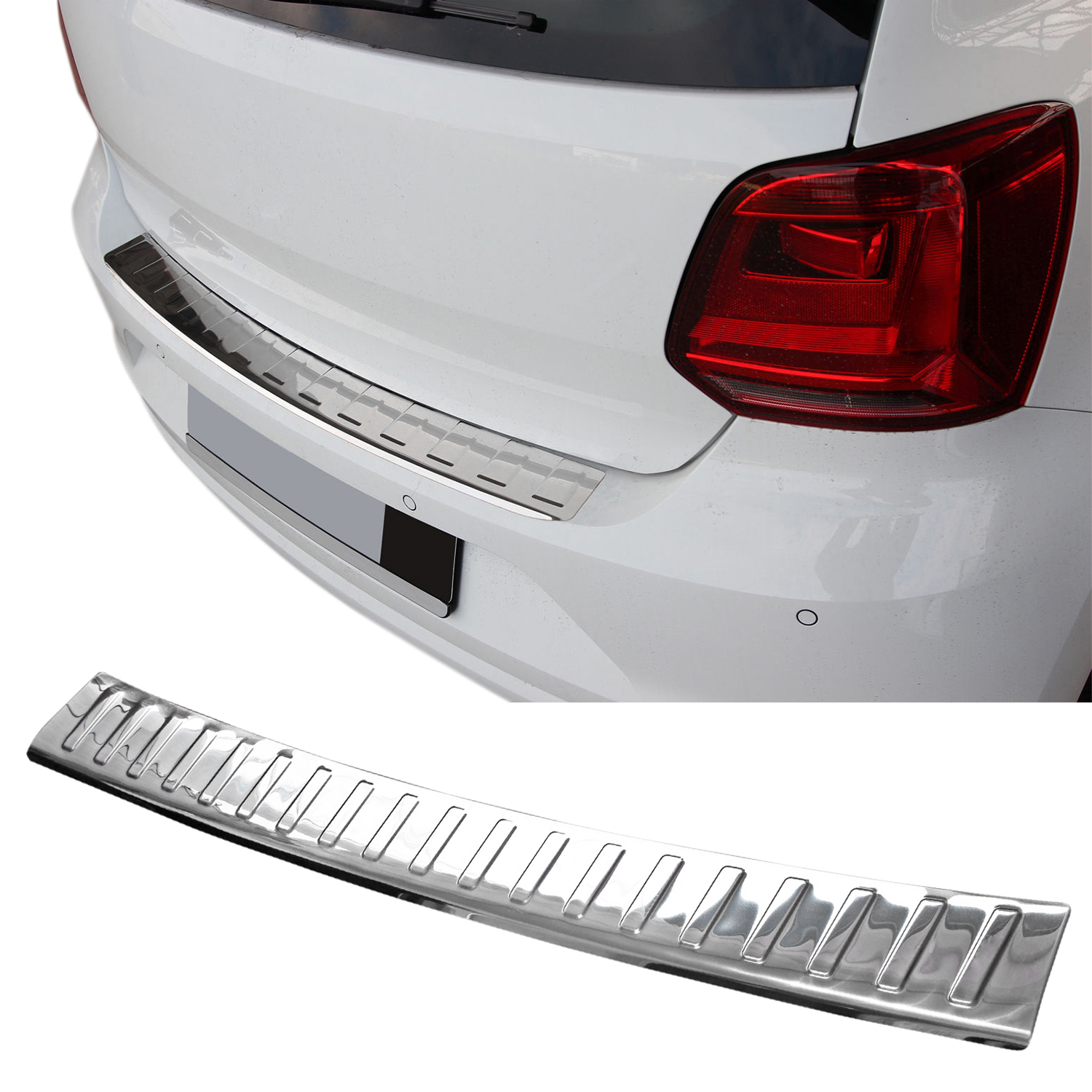Bild von Edelstahl LADEKANTENSCHUTZ Chrom Leiste V2A für BMW 1er F20 / F21 ab 2011-