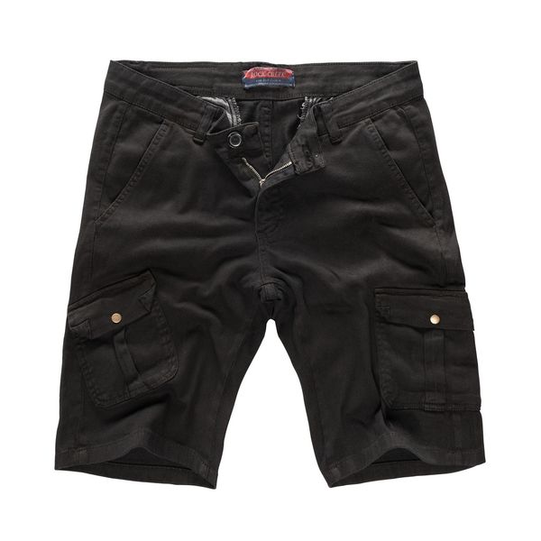 Bild von Rock Creek Herren Cargo Shorts Chinoshorts Kurze Hose Short Cargoshorts Sommer Kurzehose Sommerhose Bermudas Stretch Short RC-2203 Schwarz W29