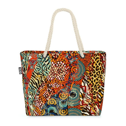 Bild von VOID Strandtasche im Afrika Leoprint