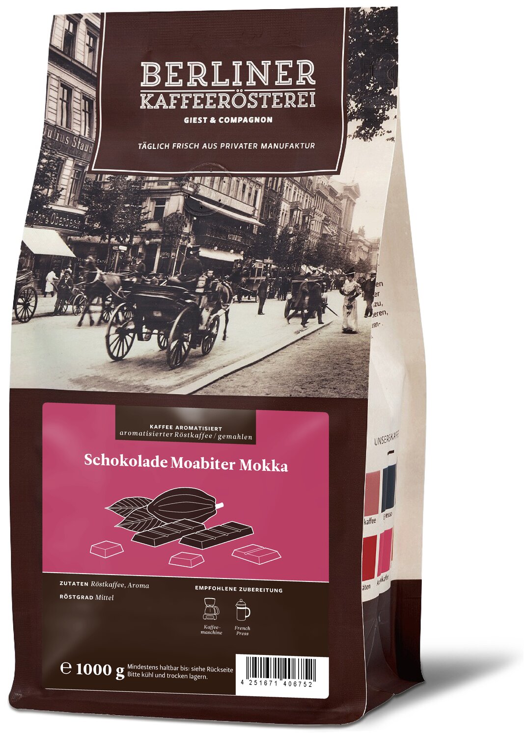 Bild von aromatisierter Kaffee Schokolade