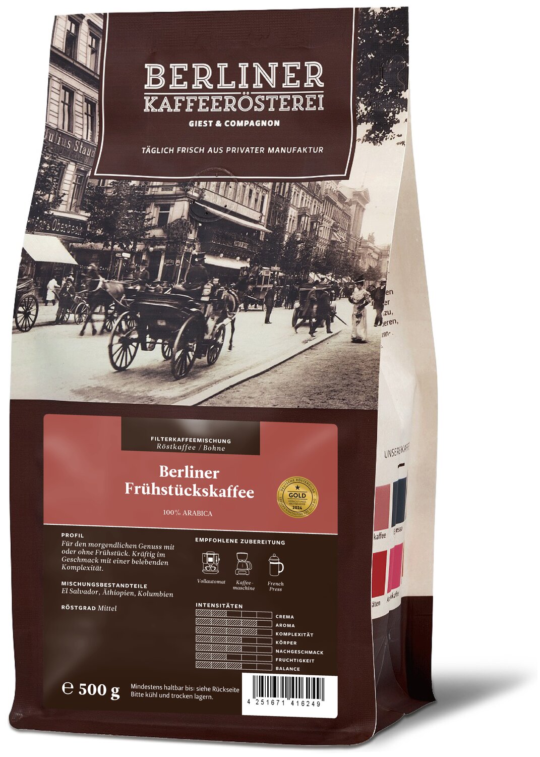 Bild von Berliner Kaffeerösterei Berliner Frühstückskaffee 500g