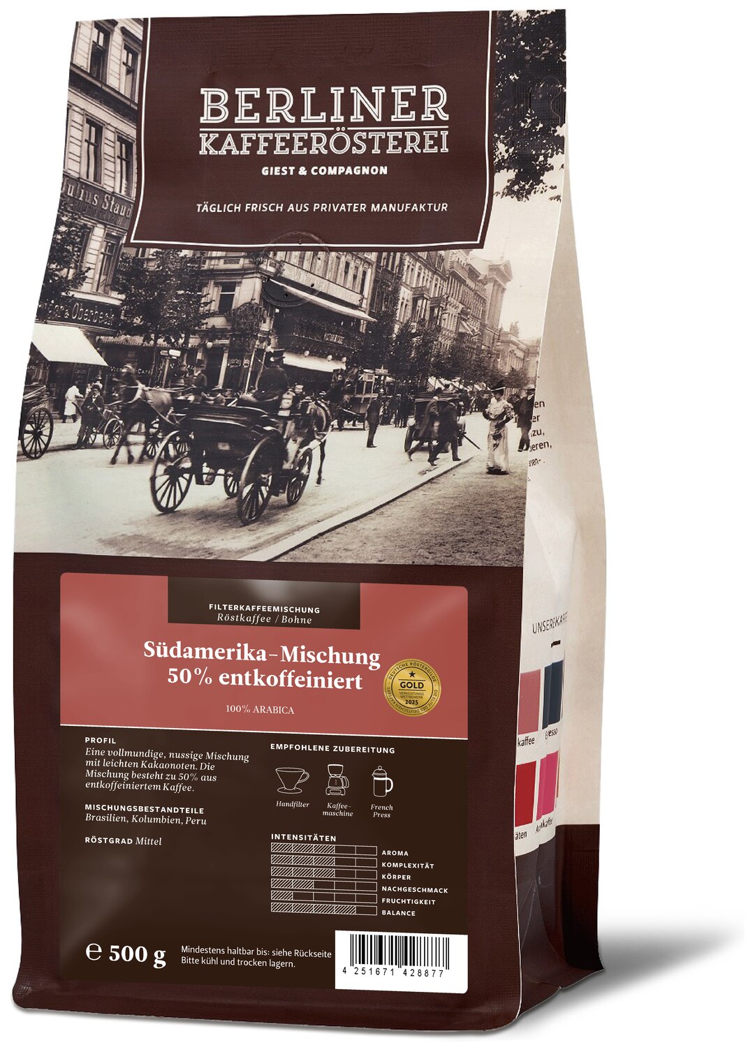 Bild von Südamerika-Mischung 50% entkoffeiniert