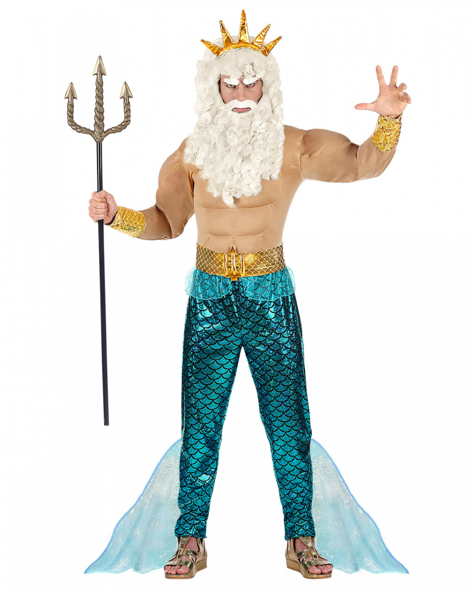 Bild von Neptun Muskelkostüm für Fastnacht & Karneval S-48