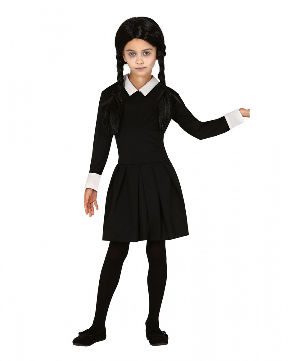 Bild von Spooky Girl Kinder Kostüm Kleid Schwarz