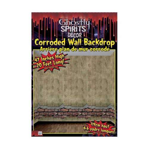 Bild von Haunted House Wand Deko Folie 600x120 cm - Perfekte Halloween Deko für Dein Zuhause