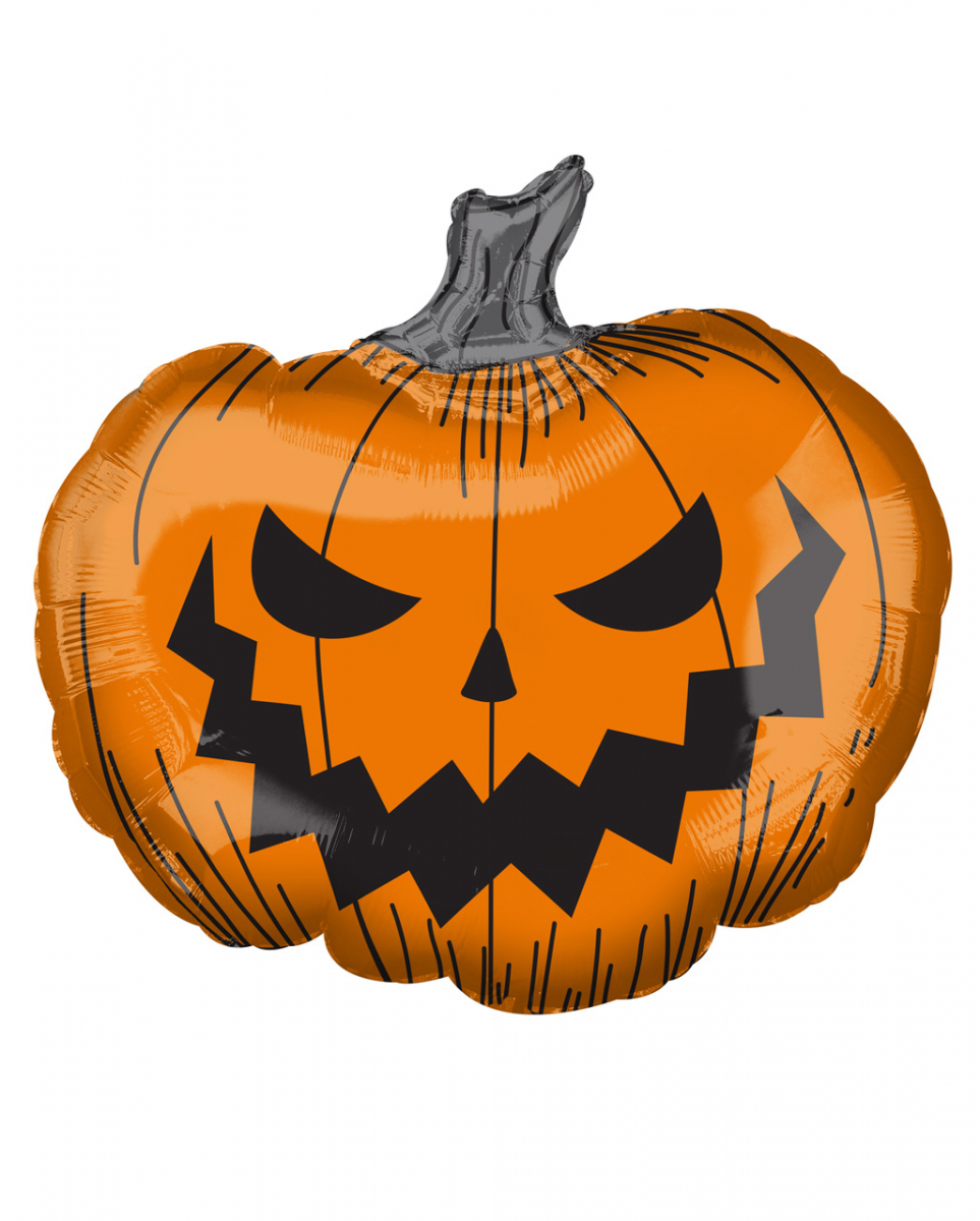 Bild von Amscan Dekoobjekt Teuflisch grinsender Halloween Kürbis Folienballon
