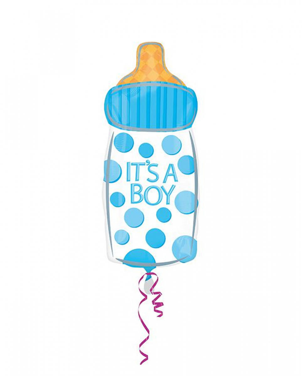 Bild von Babyfläschchen Folienballon "It´s a Boy"