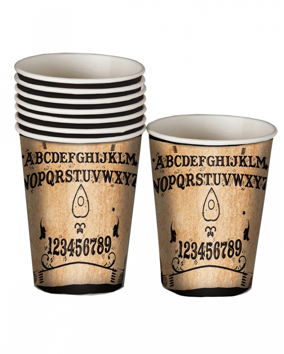 Bild von Ouija Brett Pappbecher 8 St.