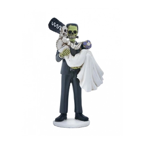Bild von Frankenskull & Braut Statue 20cm  Skelet Figur
