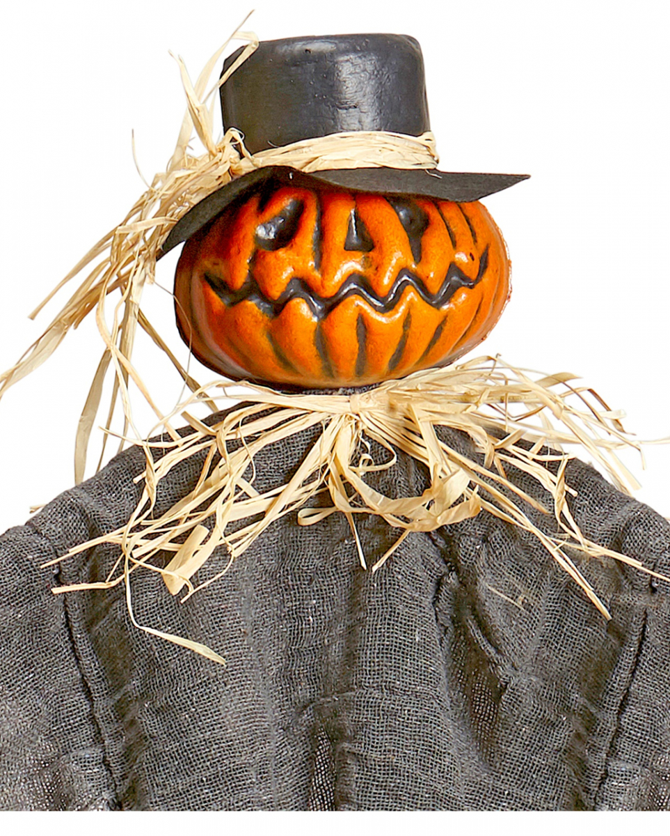 Bild von Horror-Shop Dekoobjekt Vogelscheuche mit Kürbiskopf Halloween Hängefigur