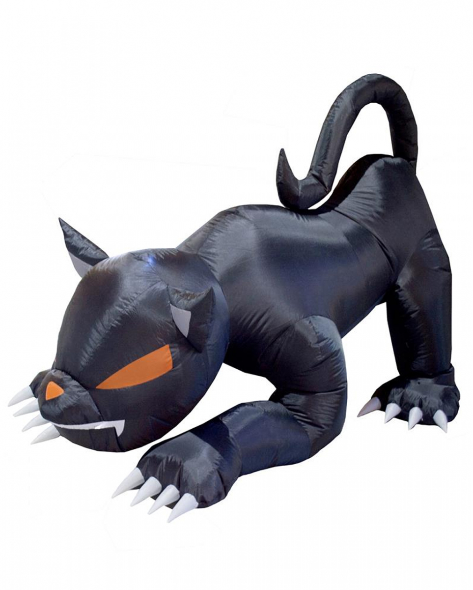 Bild von Schwarze Katze Aufblasbar 150cm witzige Gruseldeko
