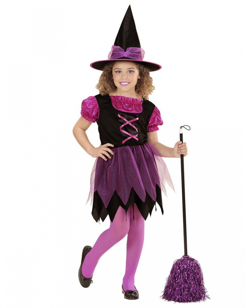 Bild von Pinke Funkelhexe Kinderkostüm L / 11-13 Jahre