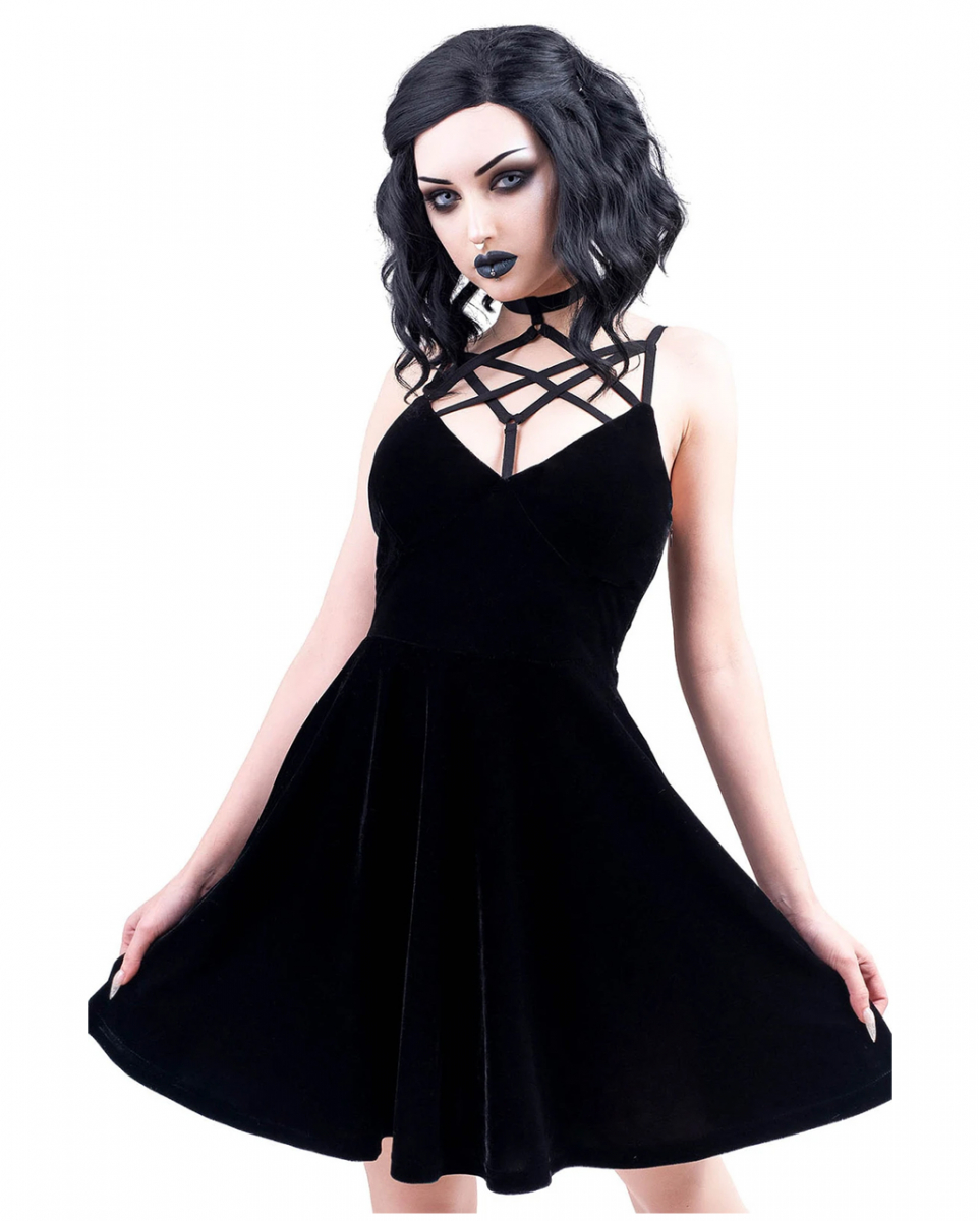 Bild von Magica Skater Kleid KILLSTAR  Gothic Mode ordern! XS